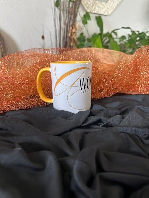 11oz White/Golden mug